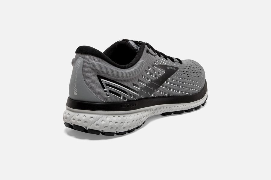 Brooks Ghost 13 Road Running Shoes Mens - Grey/Black - KEABV-3704